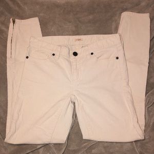 J.Crew Toothpick Ankle Zip Corduroy